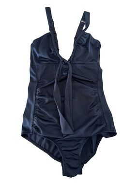 Malia Mills - Dark slate blue Ruched One-Piece Swimsuit Size 4